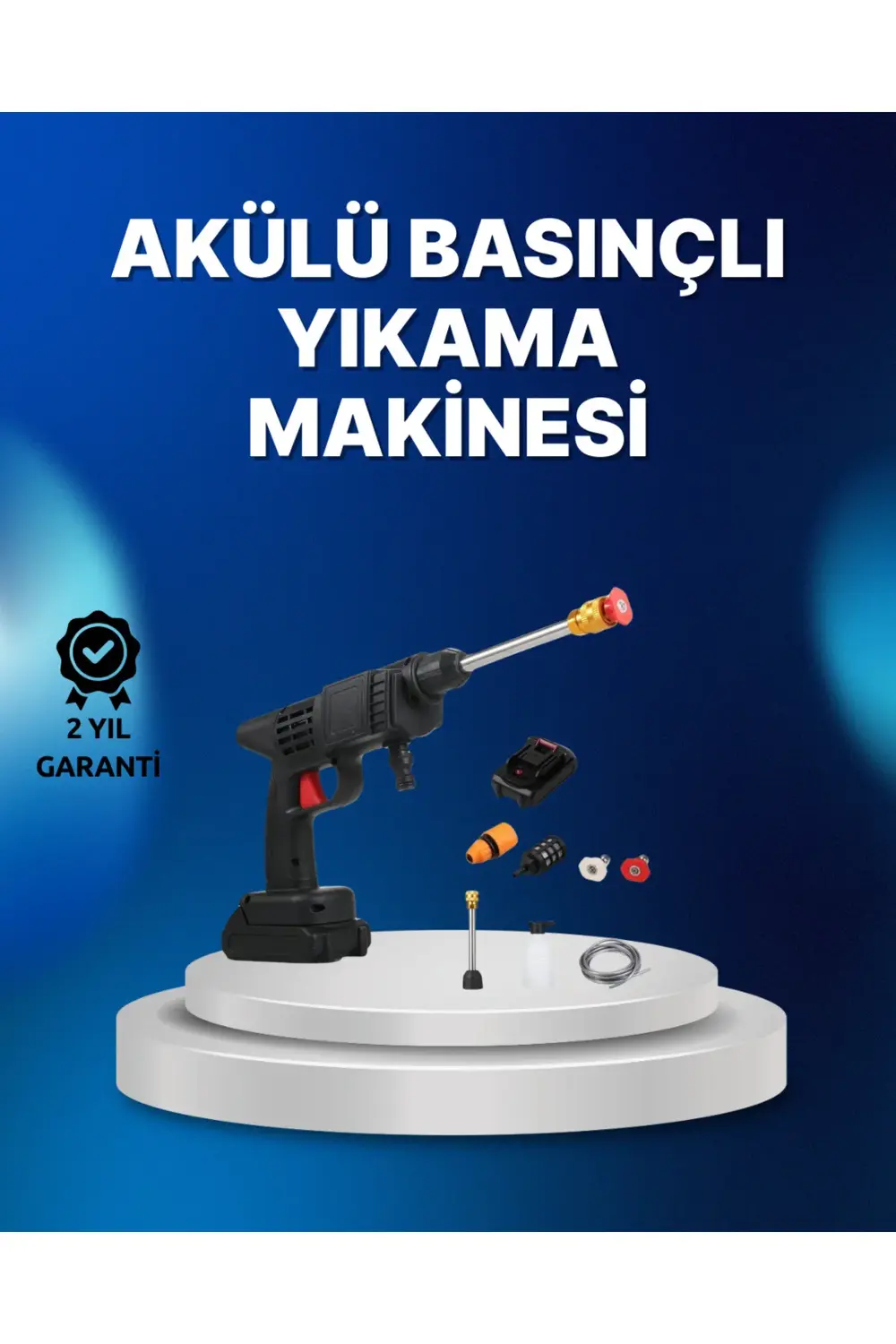 Kablosuz Taşınabilir Basınçlı Yıkama Tabancası Köpük Şişeli