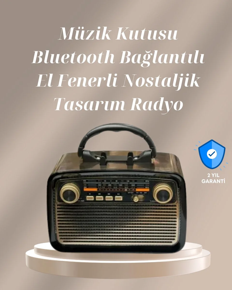 Kablosuz Taşınabilir Hoparlör – FM/AM Radyo Özellikli 1 kg Şarj Edilebilir