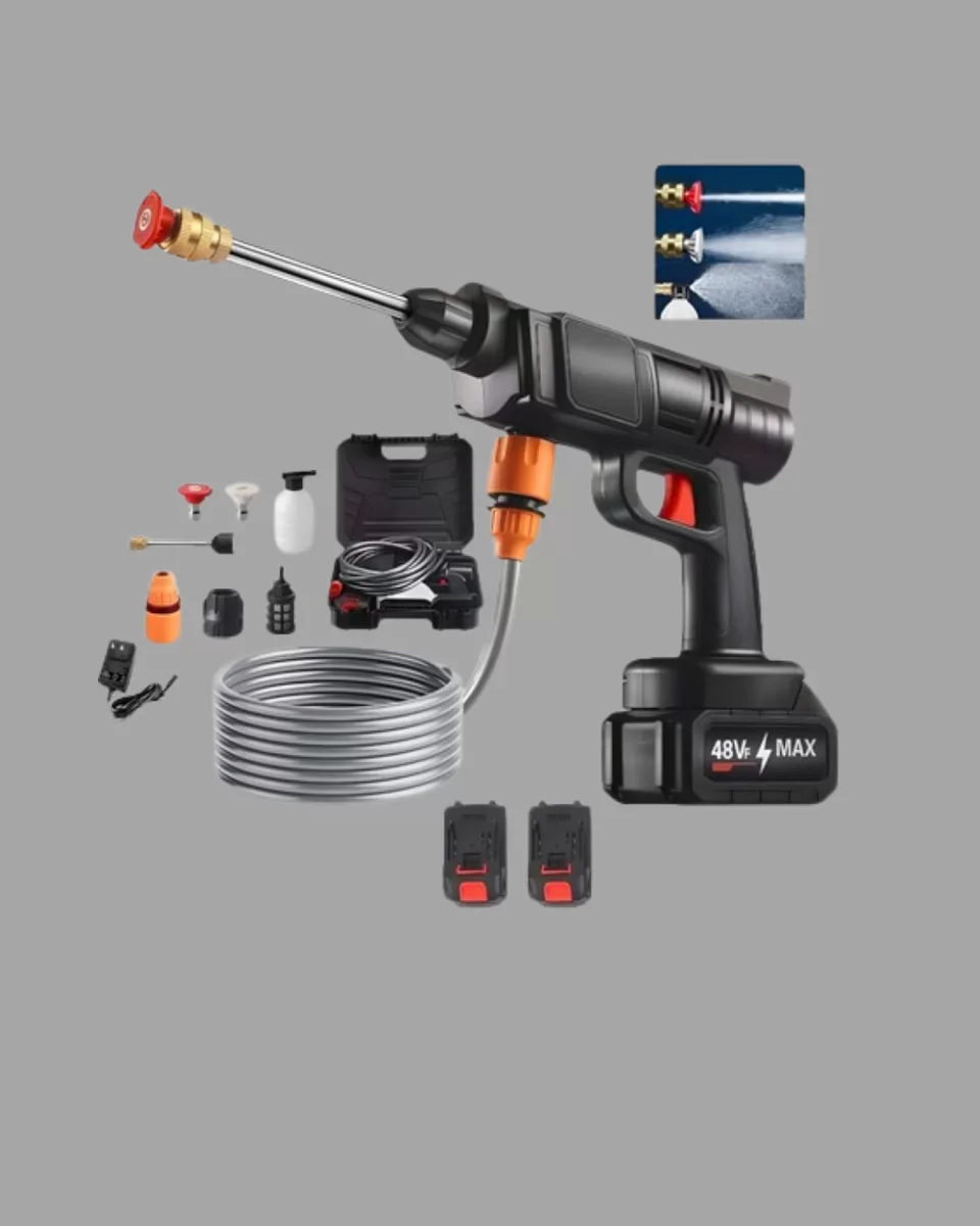 Kablosuz Taşınabilir Basınçlı Yıkama Tabancası Köpük Şişeli - 450PSI Güçlü Temizlik