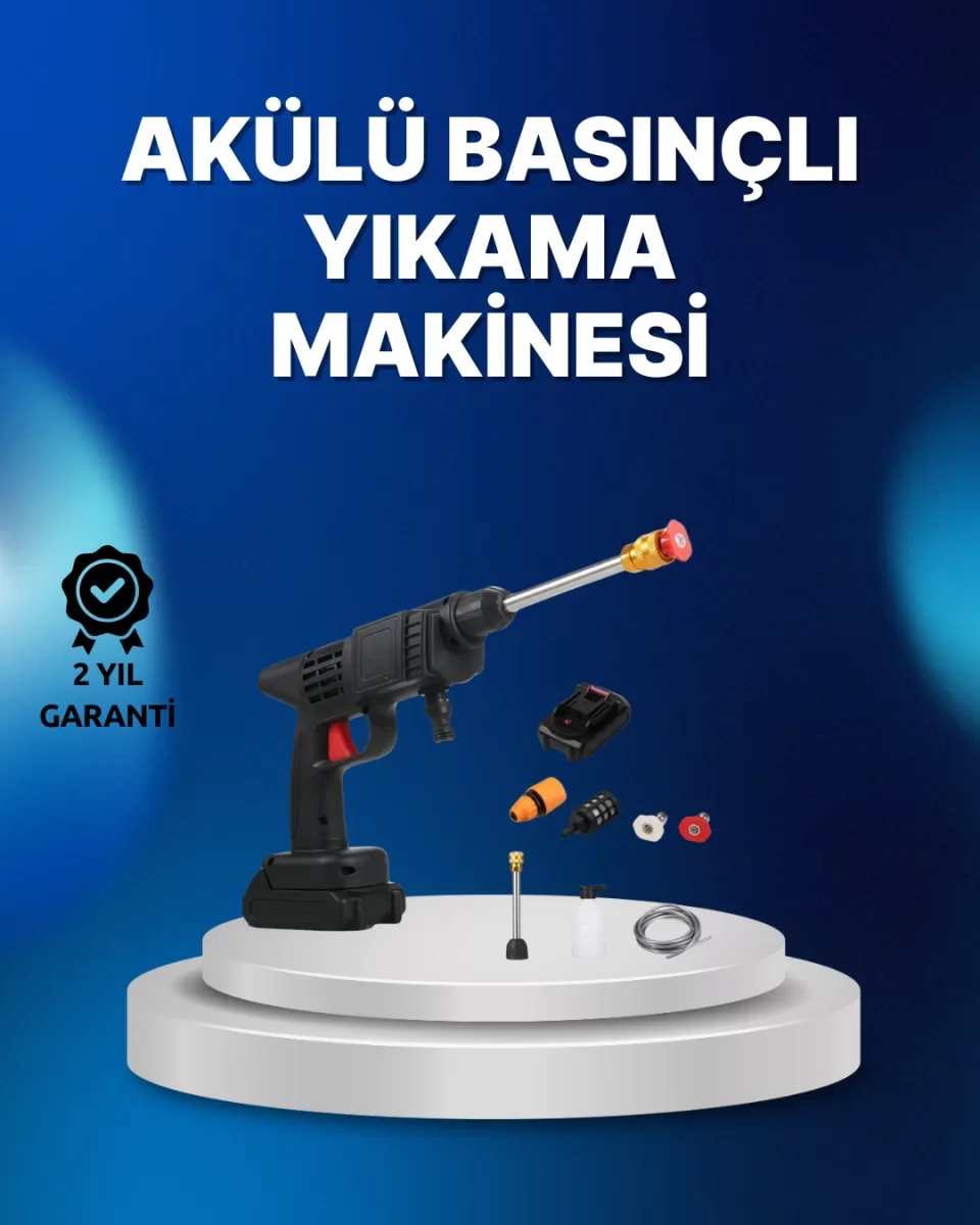 Kablosuz Taşınabilir Basınçlı Yıkama Tabancası Köpük Şişeli - Lis