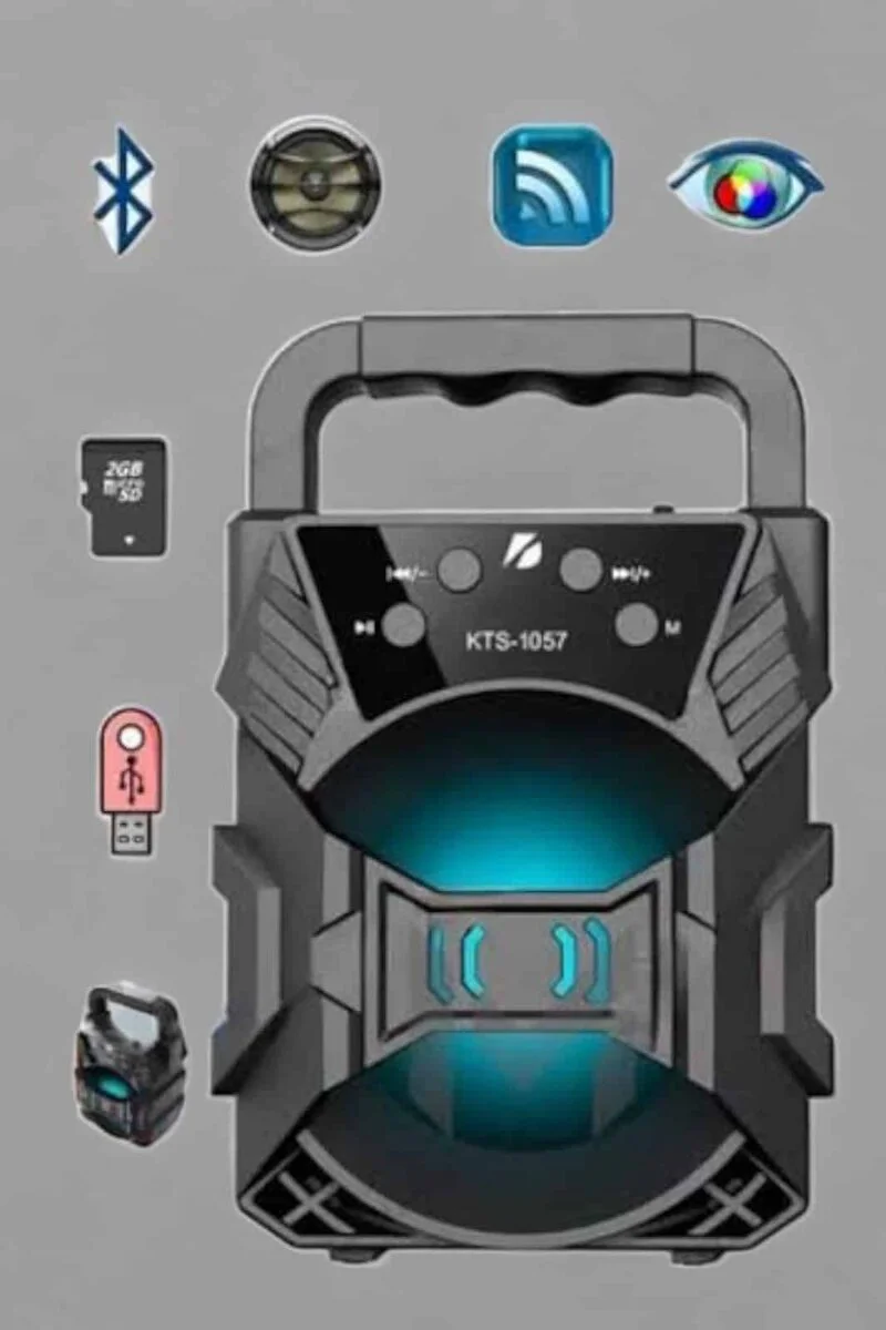 Kablosuz Taşınabilir Bluetooth Hoparlör 3 inç Işıklı - Performanslı Ses Deneyimi