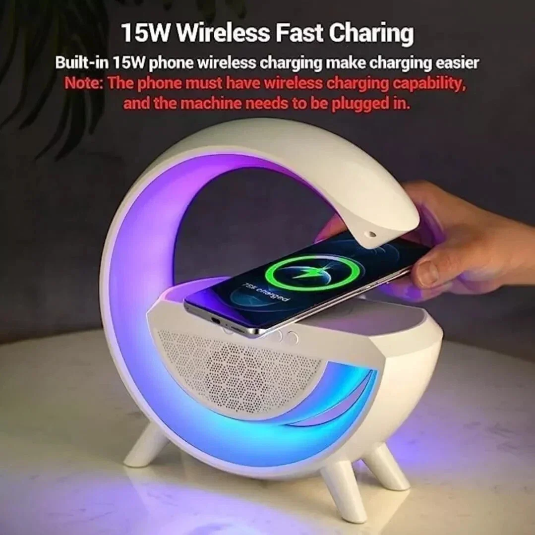 Kablosuz Telefon Şarj Bluetooth Hoparlör Istasyonu Ses Rgb Atmosfer Gece Işık Bt-2301 Fiyatı, Yorumları ve Özellikleri