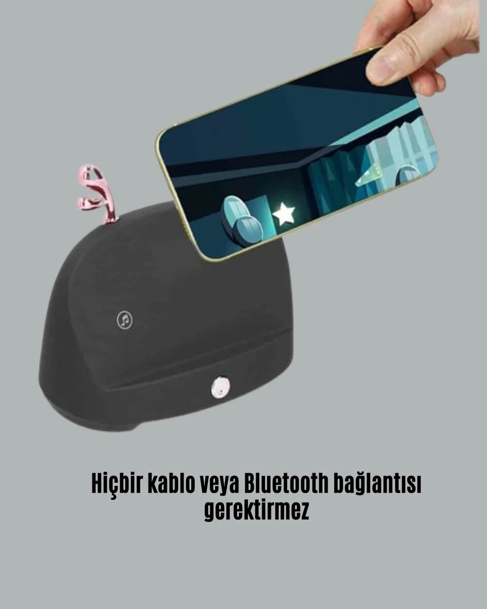 Kablosuz Telefon Tutucu ve Stereo Hoparlör – 750mAh Batarya ile Yüksek Kaliteli Müzik Deneyimi