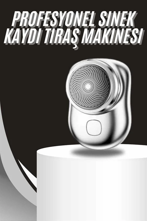Kablosuz Tıraş Makinesi Günlük Hızlı Taşınabilir Şarjlı Yuvarlak Paslanmaz Çelik