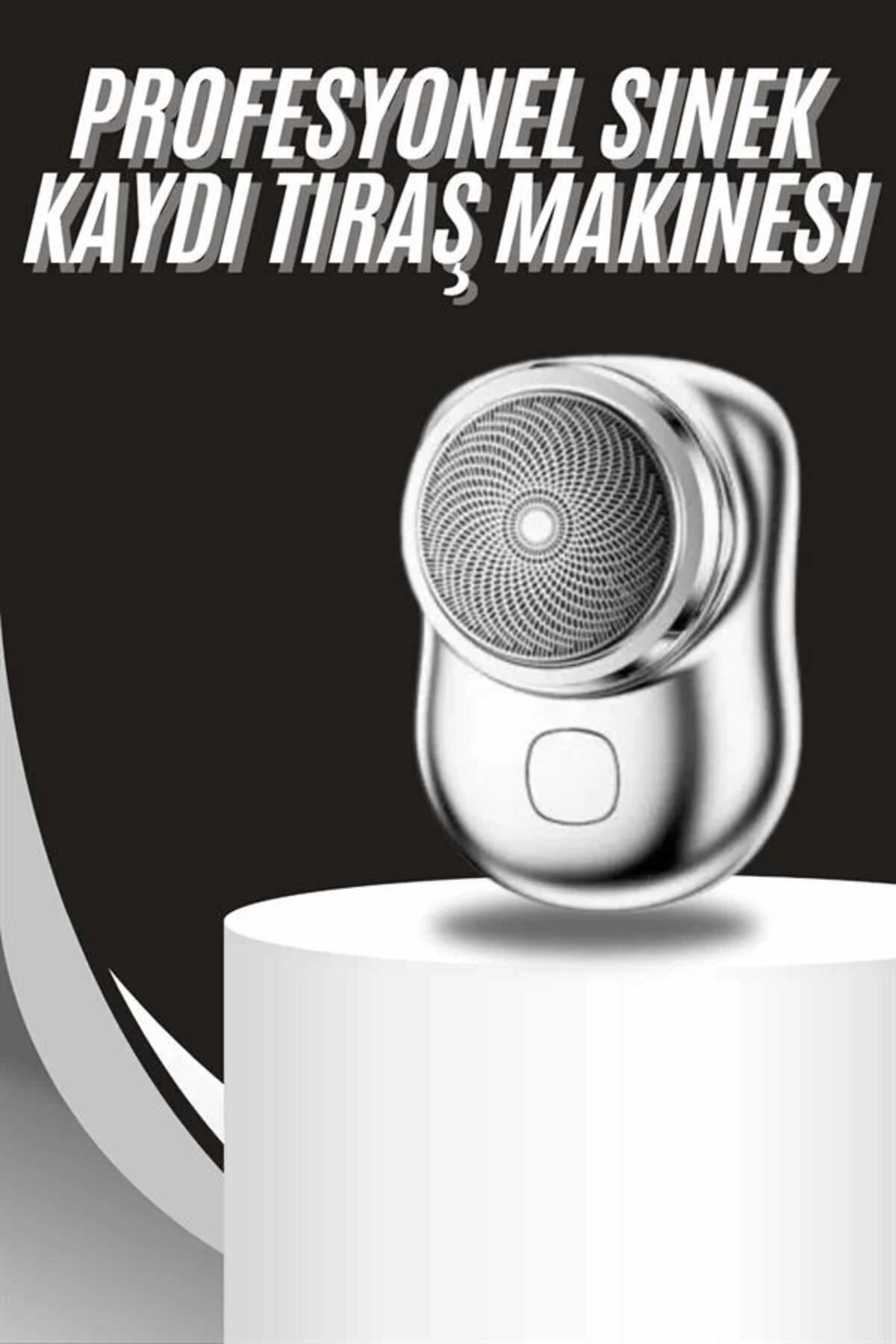 Kablosuz Tıraş Makinesi Günlük Hızlı Taşınabilir Şarjlı Yuvarlak Paslanmaz Çelik