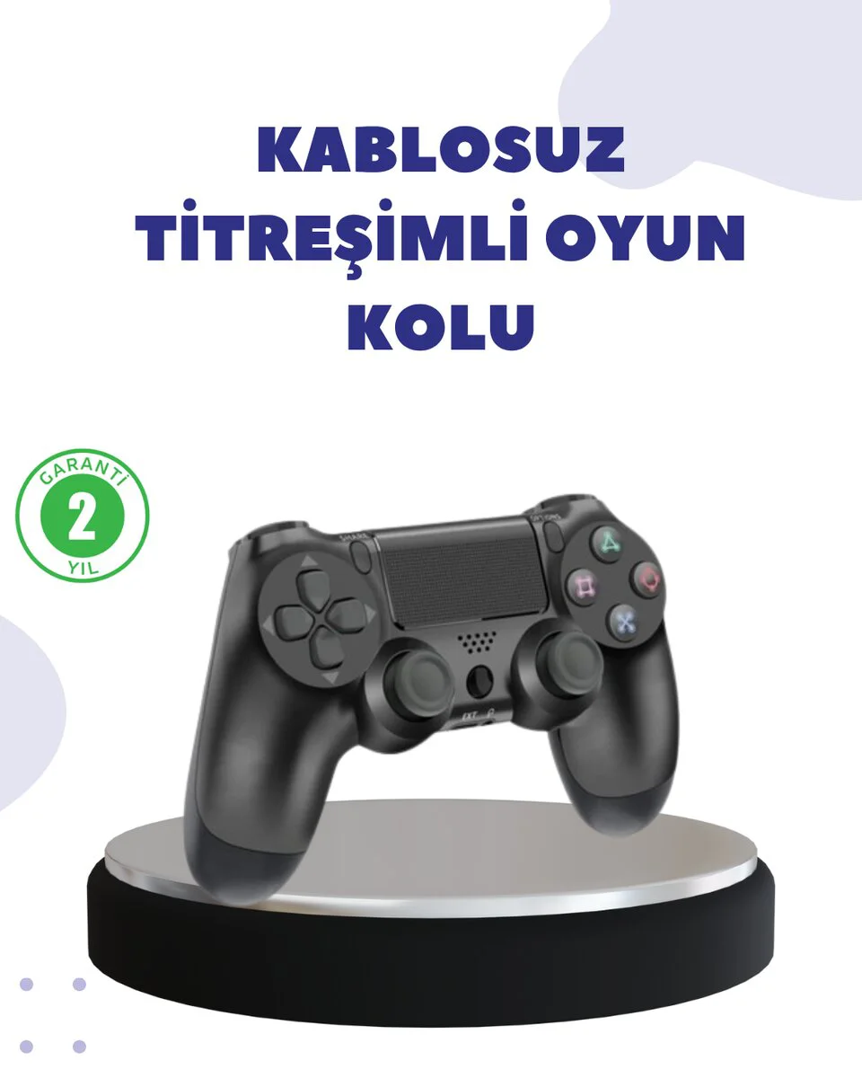 Kablosuz Titreşimli Oyun Kolu – Yüksek Hassasiyetli Analog Kontro