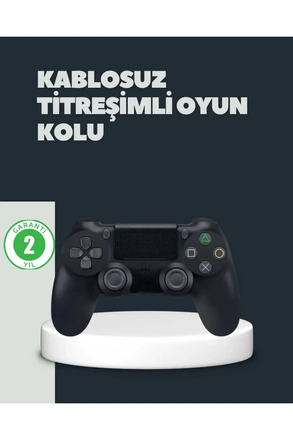 Kablosuz Titreşimli Oyun Kolu – PS4 Uyumlu Ergonomik Tasarım ve U