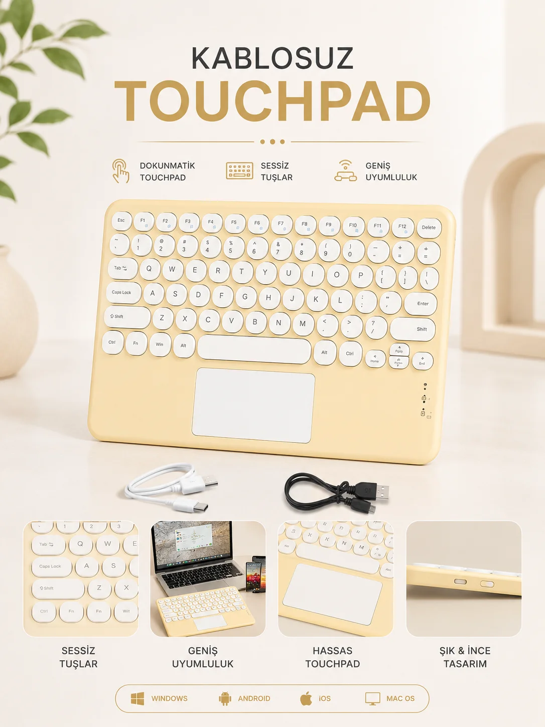 Kablosuz Touchpad Tüm Cihazlarla Uyumlu Fiyatı, Yorumları ve Özellikleri