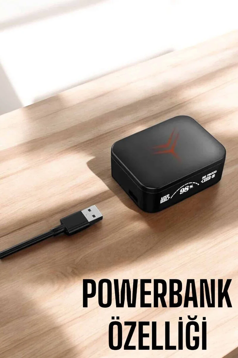 Kablosuz TWS Bluetooth Kulaklık Powerbank Özellikli Yüksek Ses Kaliteli - Şık Tasarım