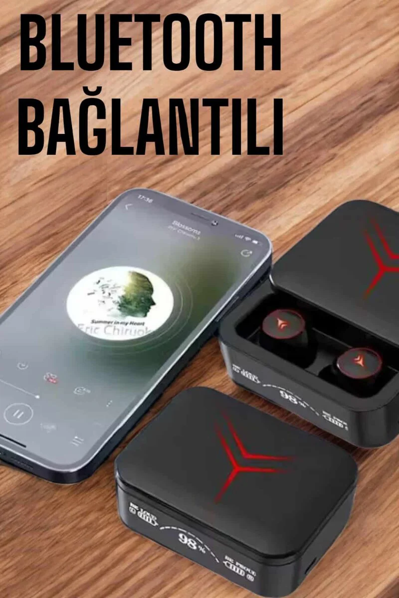 Kablosuz TWS Bluetooth Kulaklık Powerbank Özellikli Yüksek Ses Kaliteli - Şık Tasarım