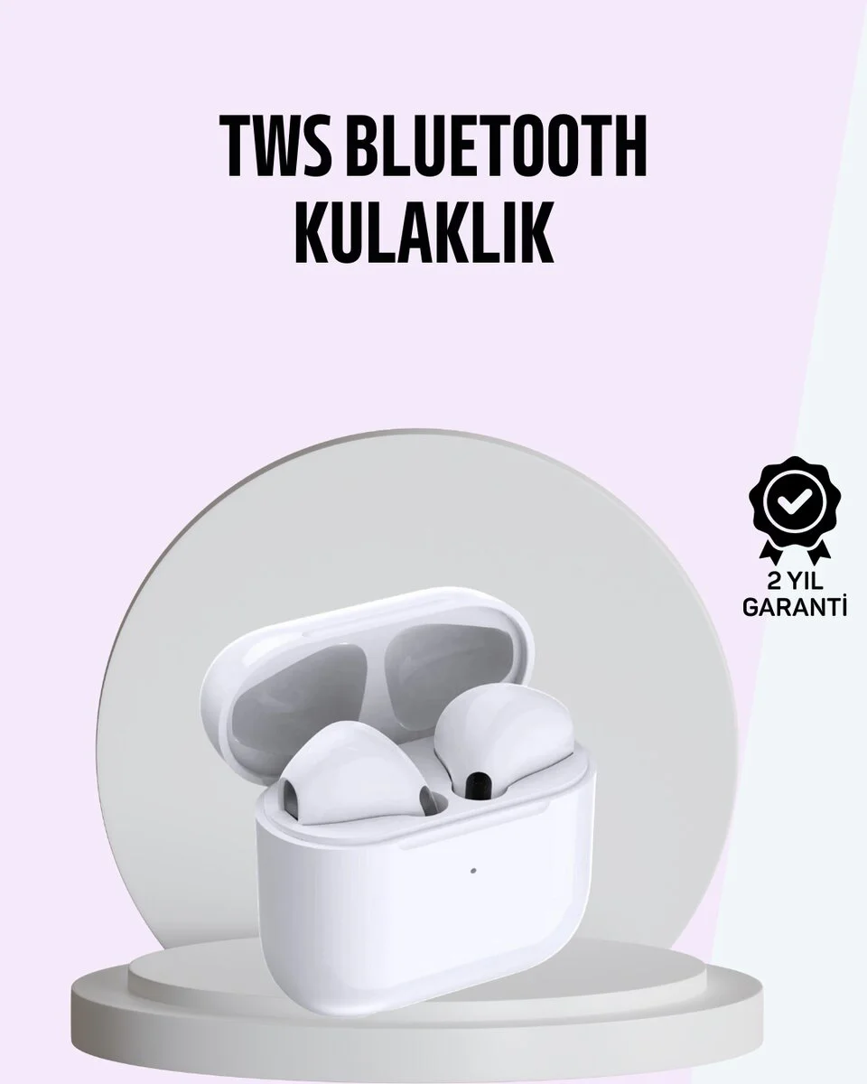 Kablosuz TWS Kulaklık - iPhone 11 15 Pro Max Uyumlu Gürültü Önleyici Stereo Ses
