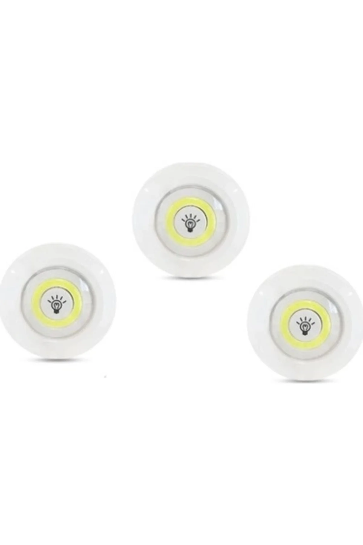 Kablosuz Uzaktan Kumandalı 3Lü Led Lamba Seti - Görsel 3