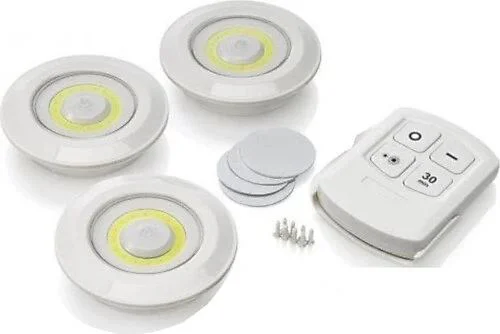 Kablosuz Uzaktan Kumandalı 3lü LED Lamba Seti - Tesisatsız Kolay Montaj Fiyatı, Yorumları ve Özellikleri