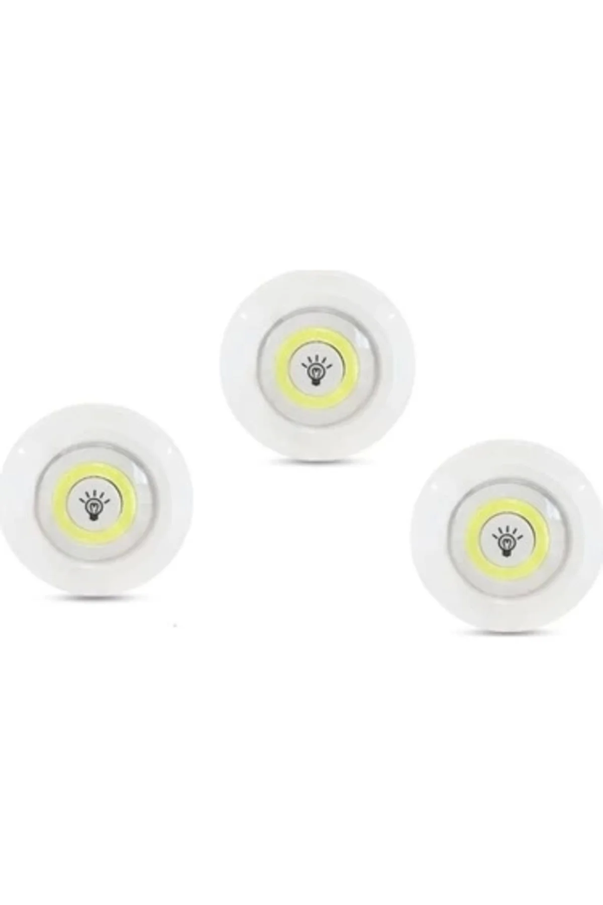 Kablosuz Uzaktan Kumandalı 3Lü Led Lamba Seti - Görsel 3