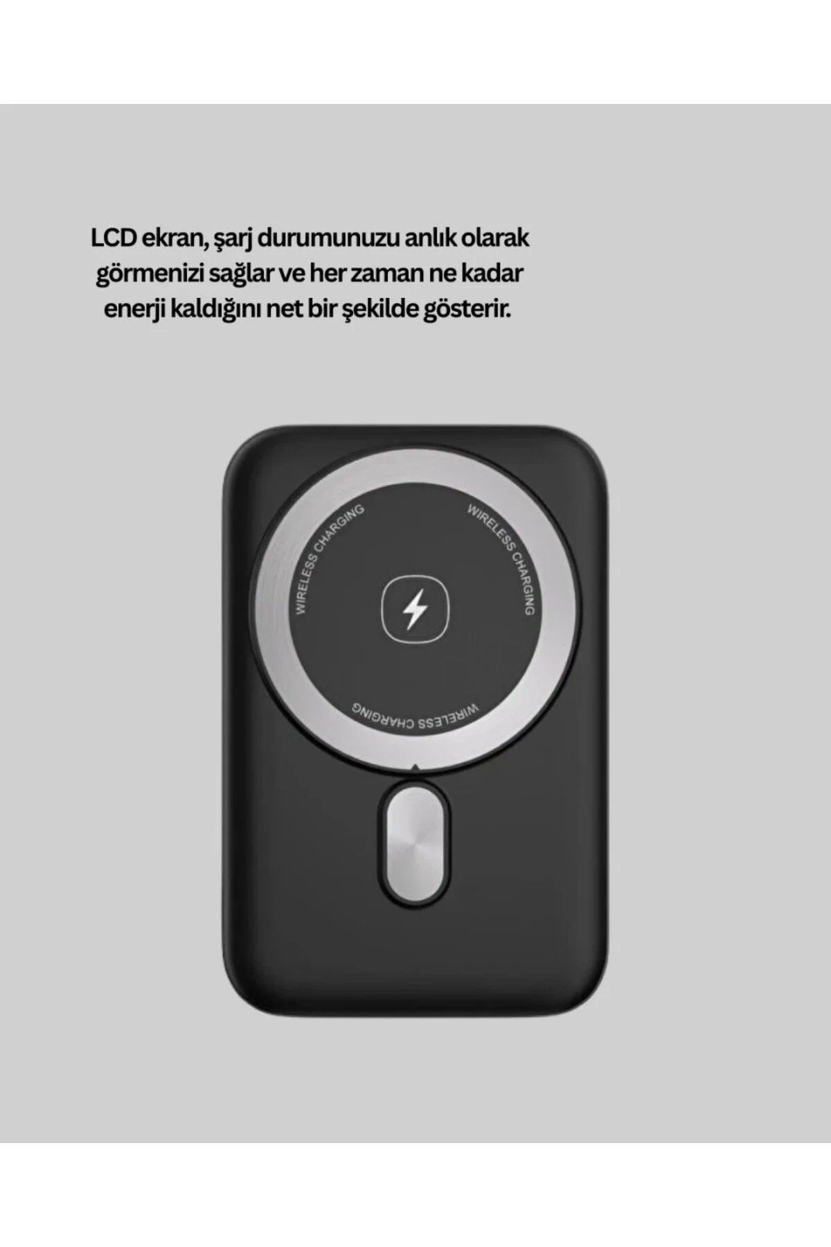 Kablosuz Ve Kablolu Kullanım Sunan Taşınabilir Powerbank