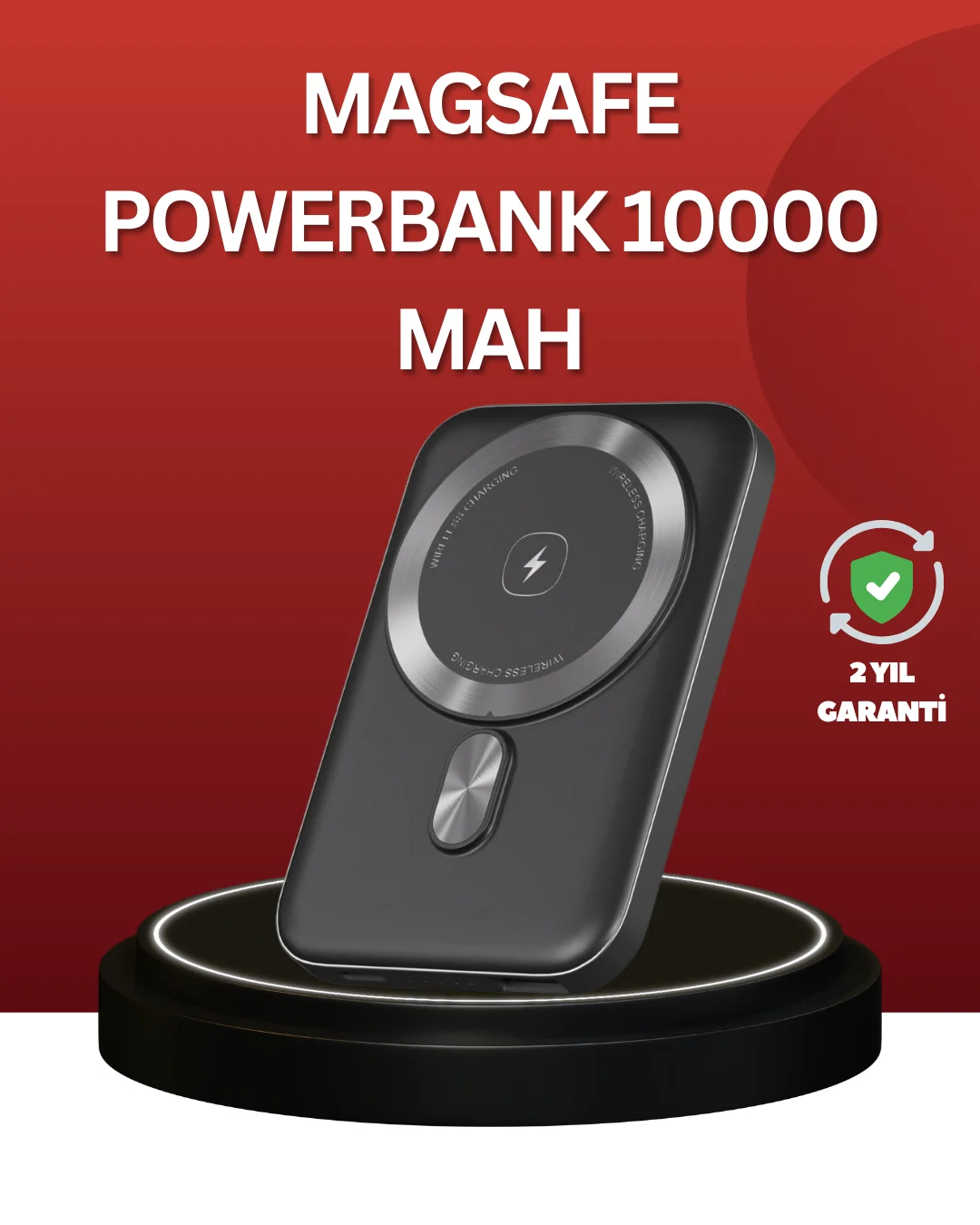 Kablosuz ve Kablolu Kullanım Sunan Taşınabilir Powerbank