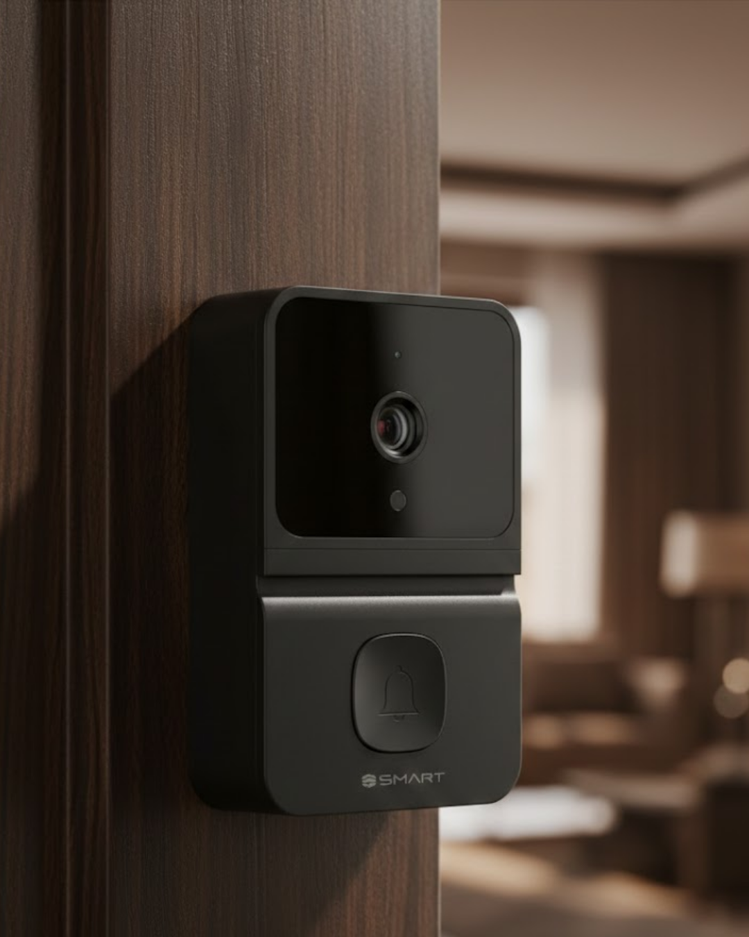 Kablosuz Video Kapı Zili Gece Görüşlü Gerçek Zamanlı Fotoğraf