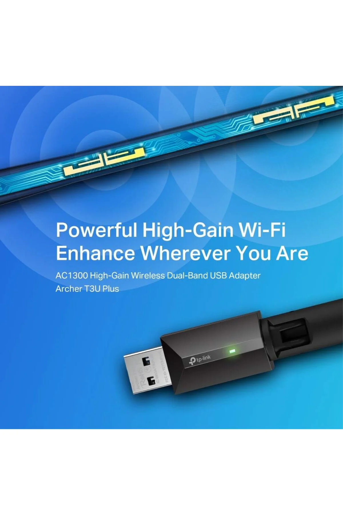 Kablosuz Wifi Alıcı AC1300 Mbps Dual Band USB 3.0 Adaptör Kablosuz Wifi Alıcı AC1300 Mbps Dual Band USB 3.0 Adaptör