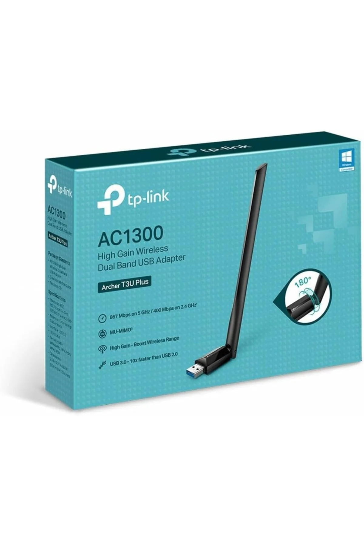 Kablosuz Wifi Alıcı AC1300 Mbps Dual Band USB 3.0 Adaptör Kablosuz Wifi Alıcı AC1300 Mbps Dual Band USB 3.0 Adaptör