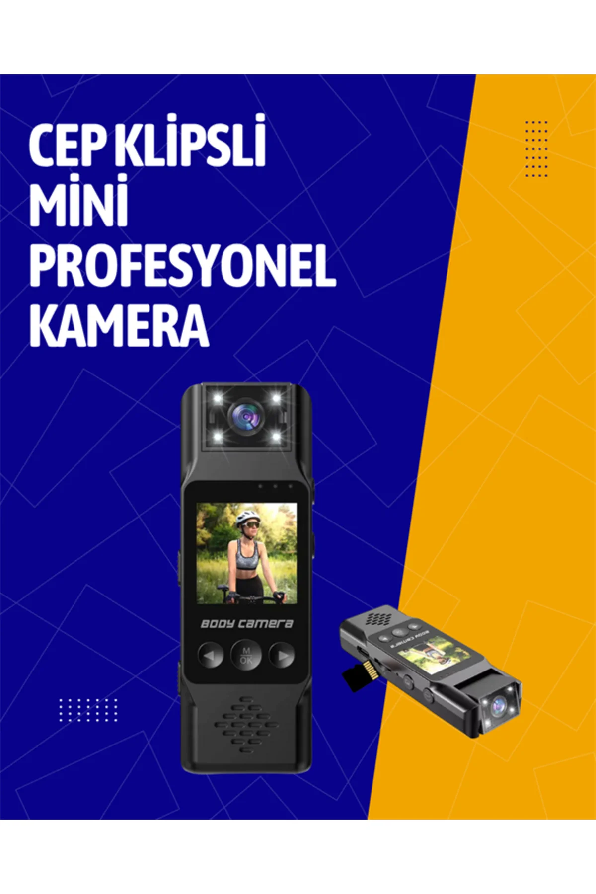 Kablosuz WiFi Bağlantılı Full HD Mini Kamera – Döngüsel Kayıt ve 