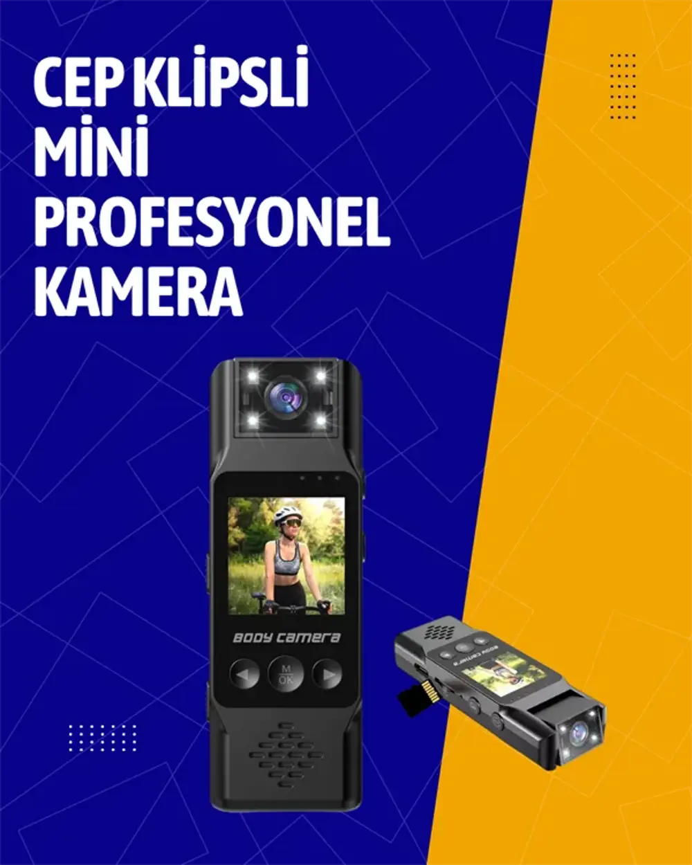 Kablosuz WiFi Bağlantılı Full HD Mini Kamera – Döngüsel Kayıt ve