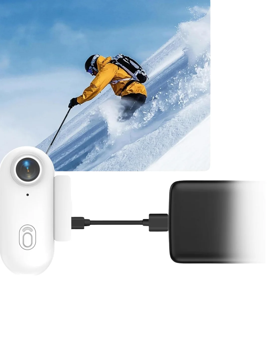 Kablosuz WiFi Spor Kamera 4K Full HD Su Geçirmez 30 Metre Derinlik Destekli
