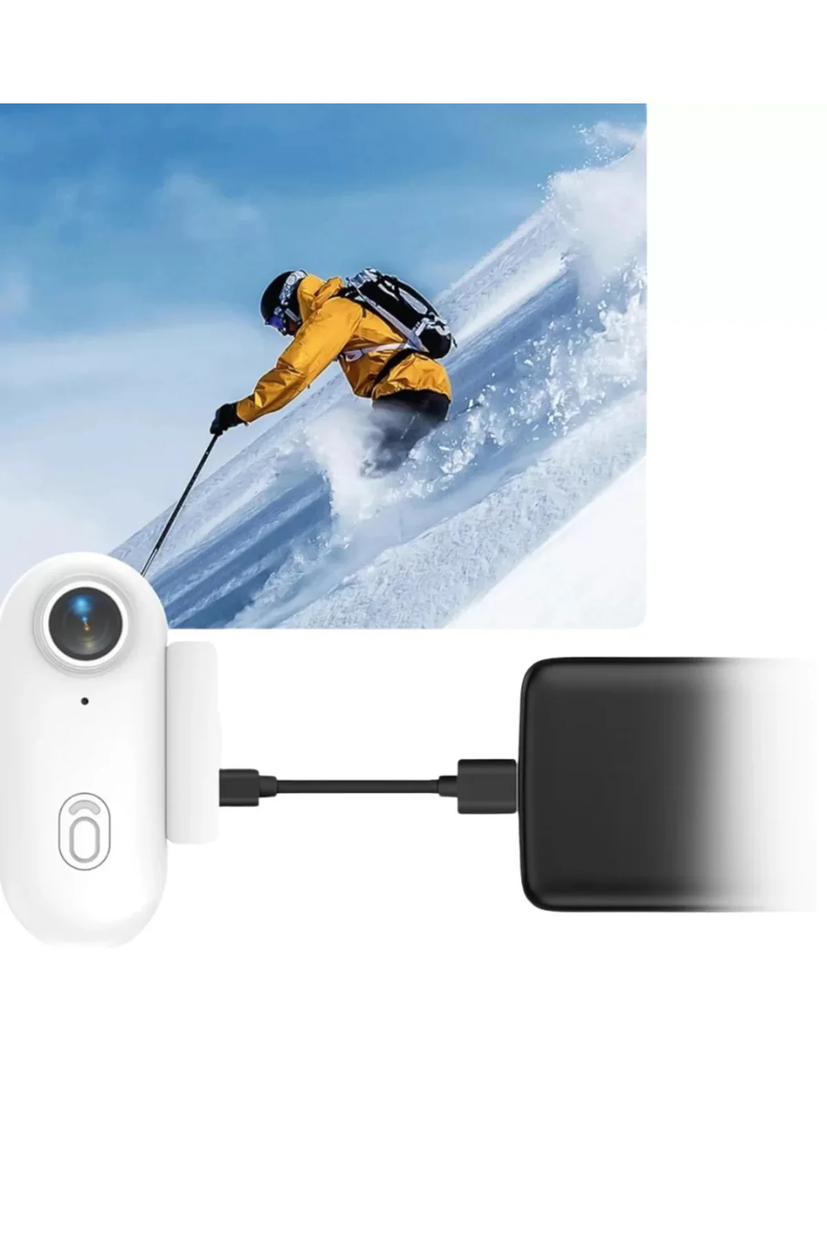 Kablosuz WiFi Spor Kamera 1080P Full HD Su Geçirmez 30 Metre Deri