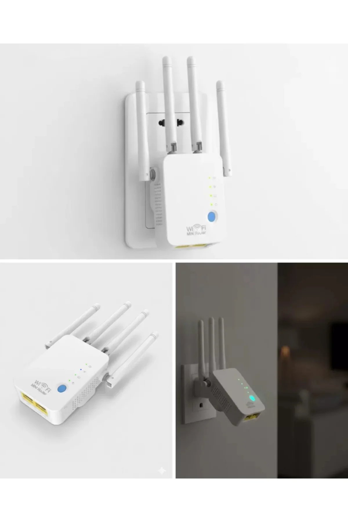 Kablosuz WiFi Tekrarlayıcı 300Mbps