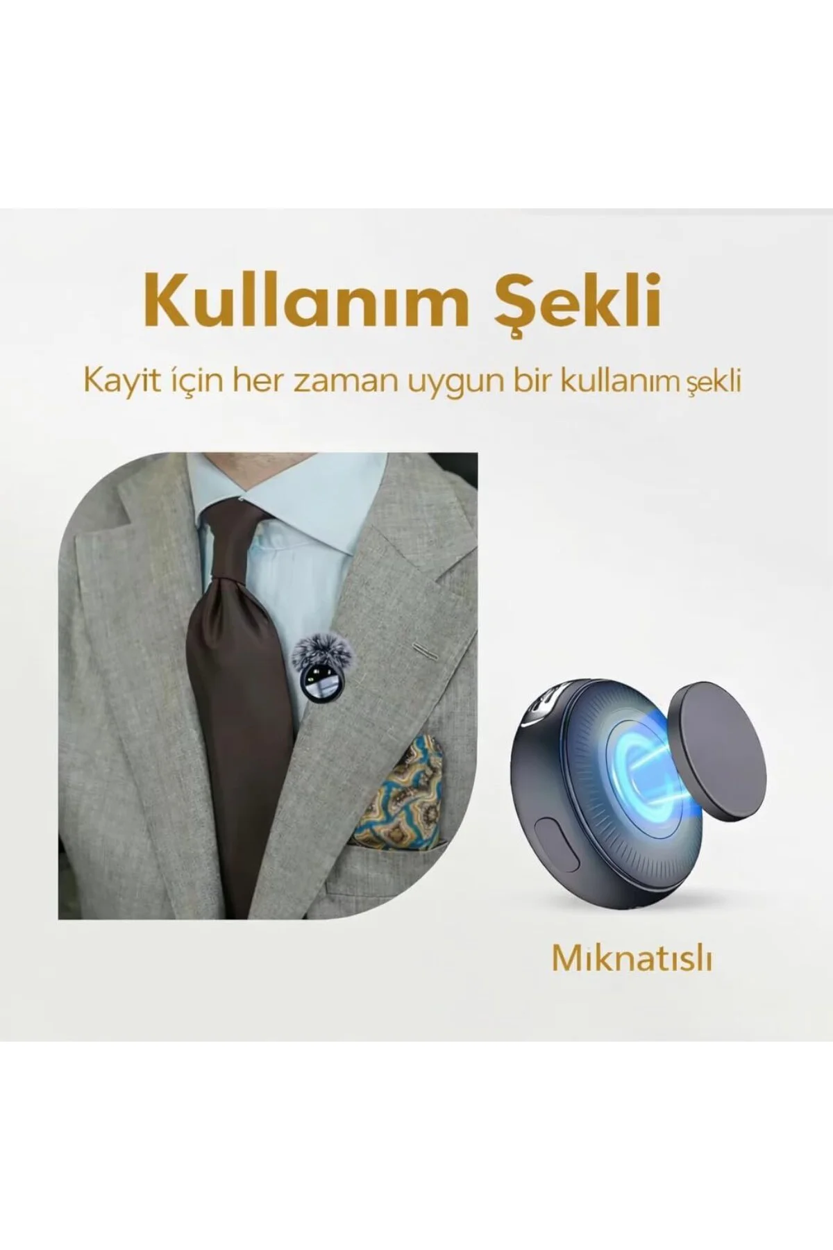 Kablosuz Yaka Mikrofonu Gürültü Engelleyici Wireless Mikrofon, iP