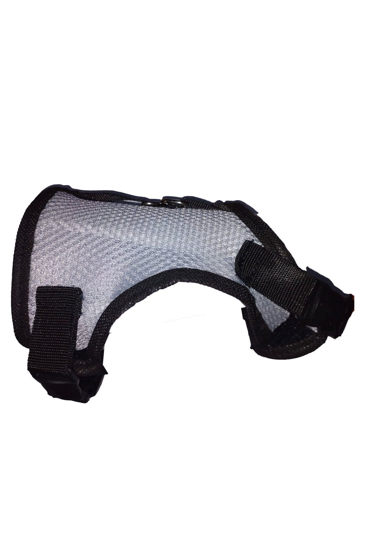 Nice Shop Kaçış Önleyici Nefes Alabilen Yüzey Kedi Gezdirme Göğüs Tasma Seti Gri