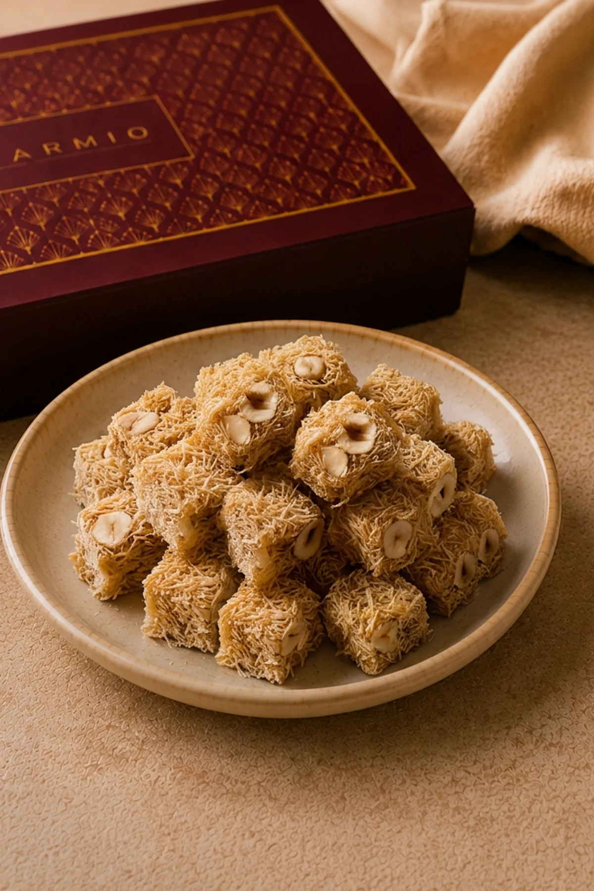 Kadayıflı Portakallı Lokum - 500gr - Glikoz İçermez