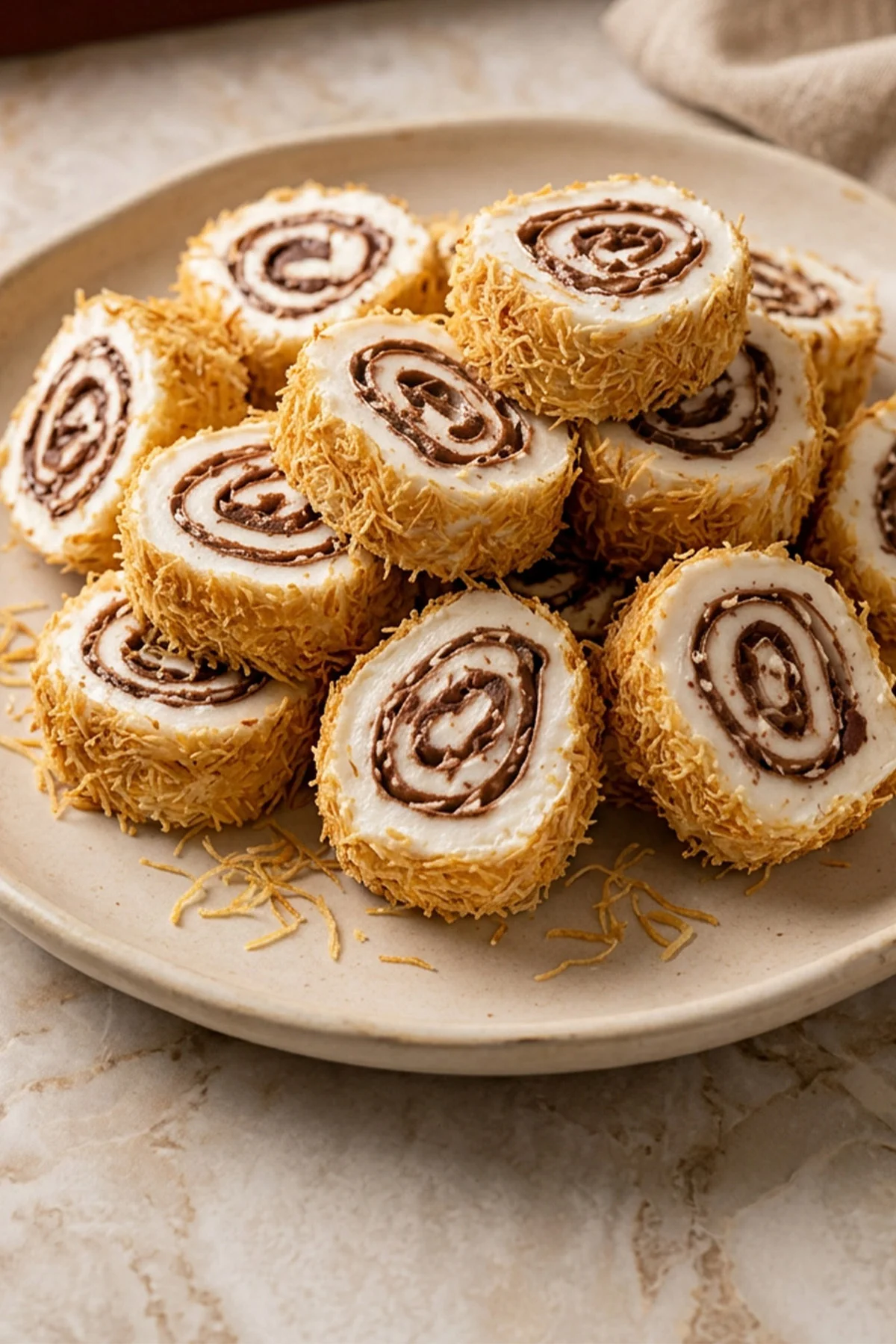 Kadayıflı Sarma Lokum - 1kg - Glikoz İçermez
