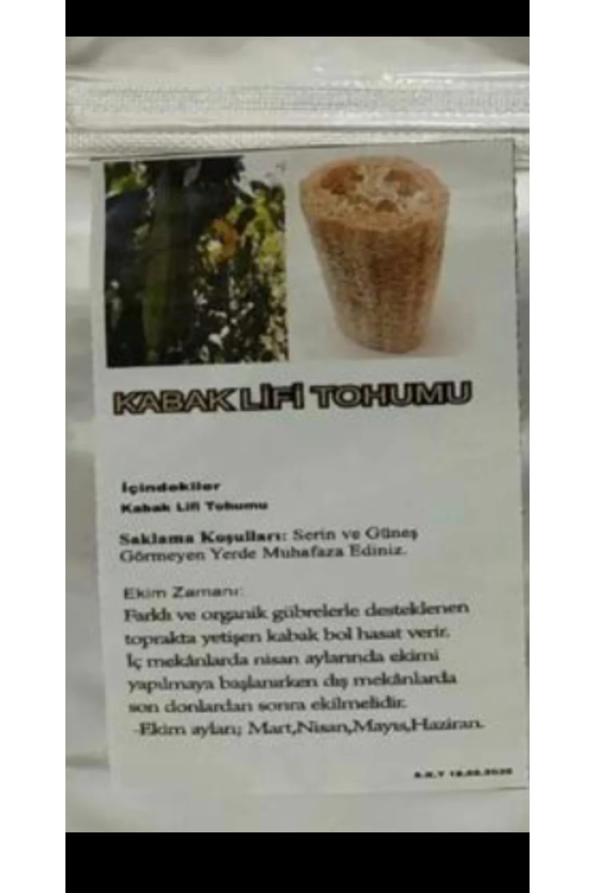 Kademgiller Kabak Lifi Tohumu 10 adet