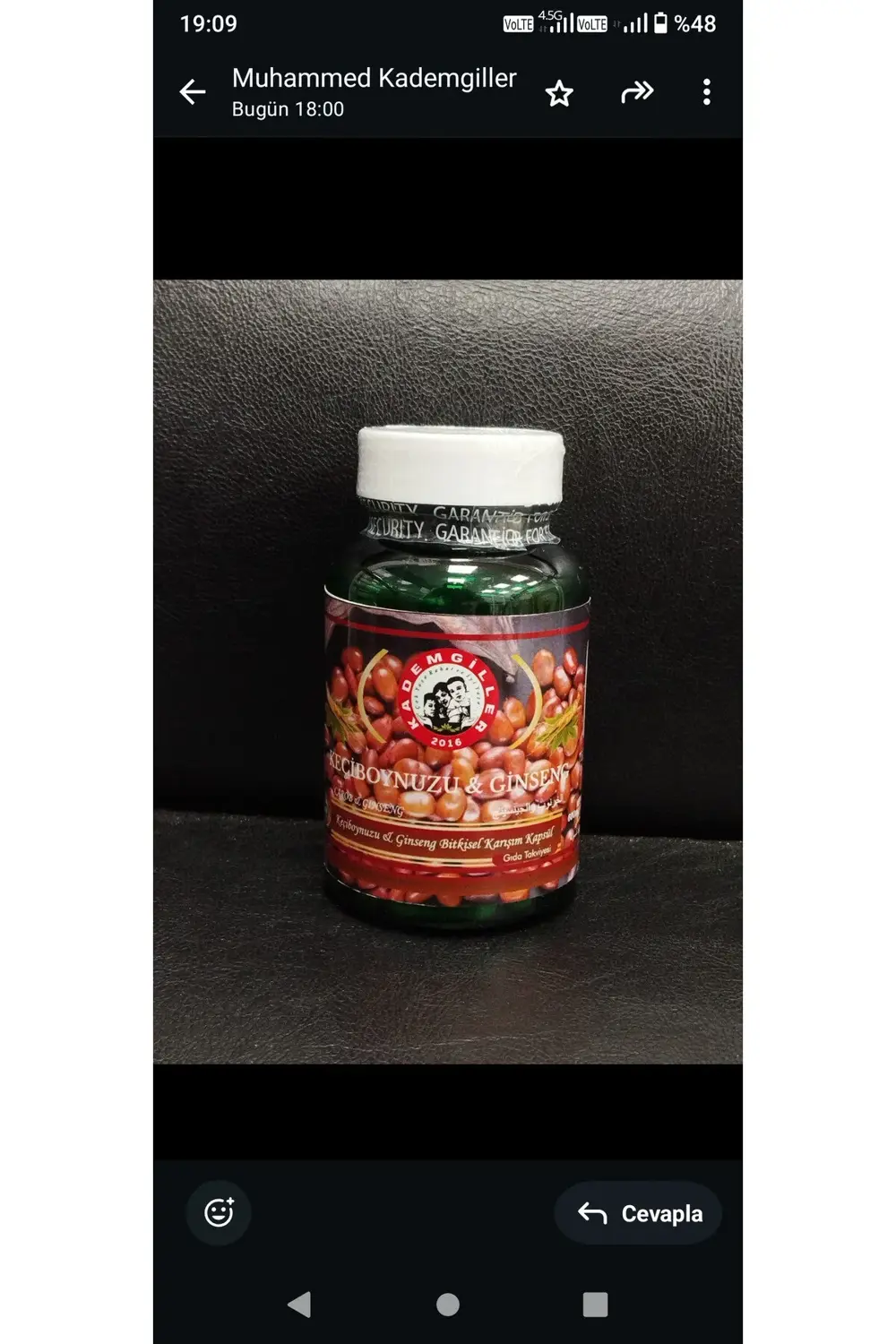 Kademgiller Keçi Boynuzu & Ginseng Bitkisel Karışımlı Kapsül