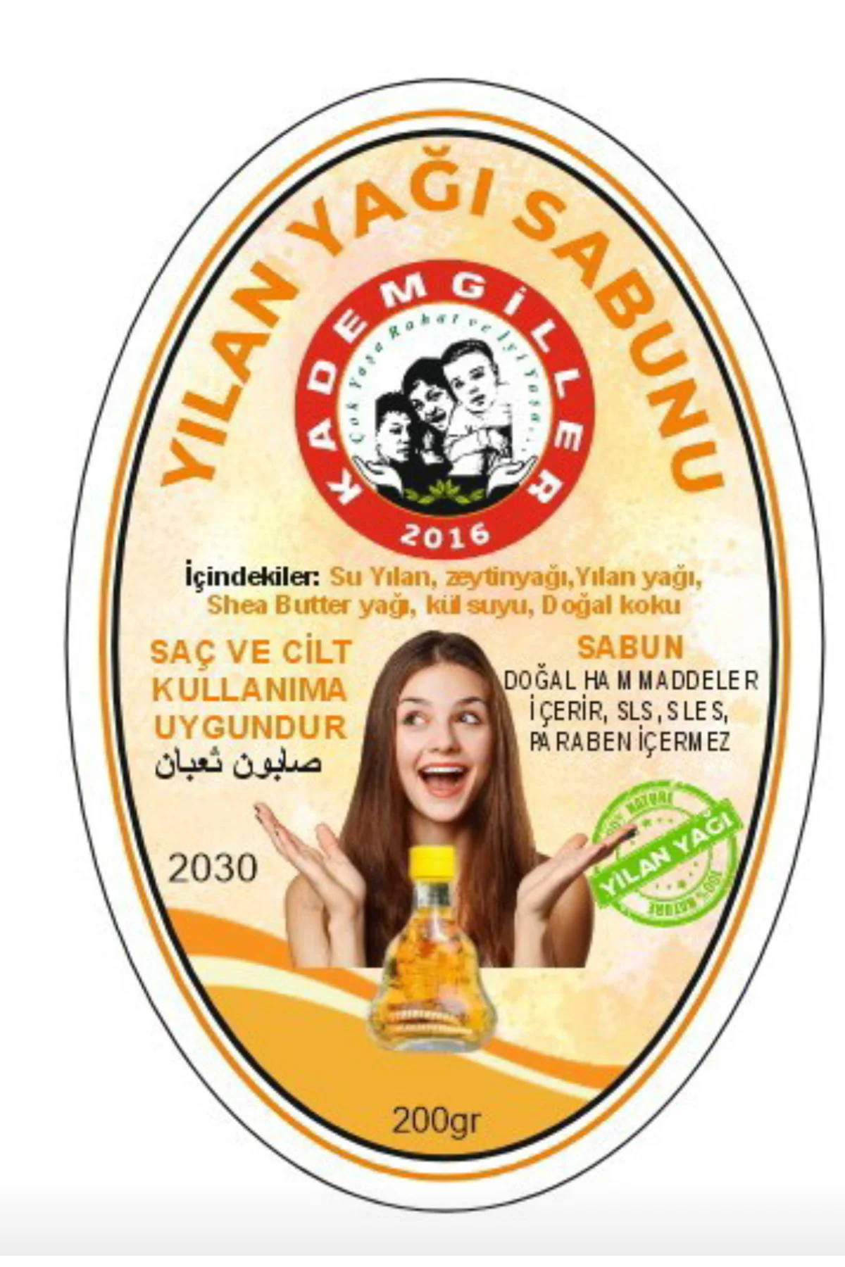 Kademgiller Yılan Yağı Özlü Sabun 2 li(200gr)