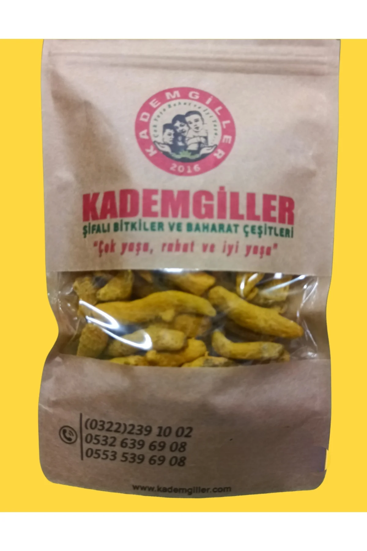 Kademgiller Zerdeçal (Çekilmemiş) 150gr Kademgiller Zerdeçal (Çekilmemiş) 150gr
