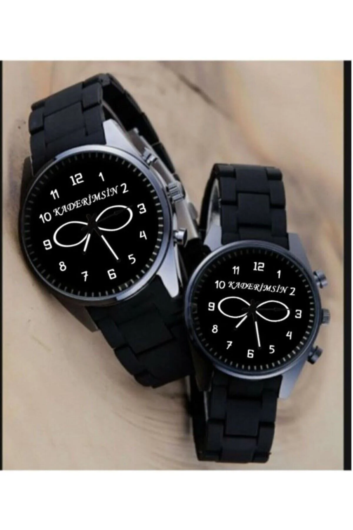 Kaderimsin Yazılı Sevgili Kol Saati Sevgili Çift Saati Sevgiliye 