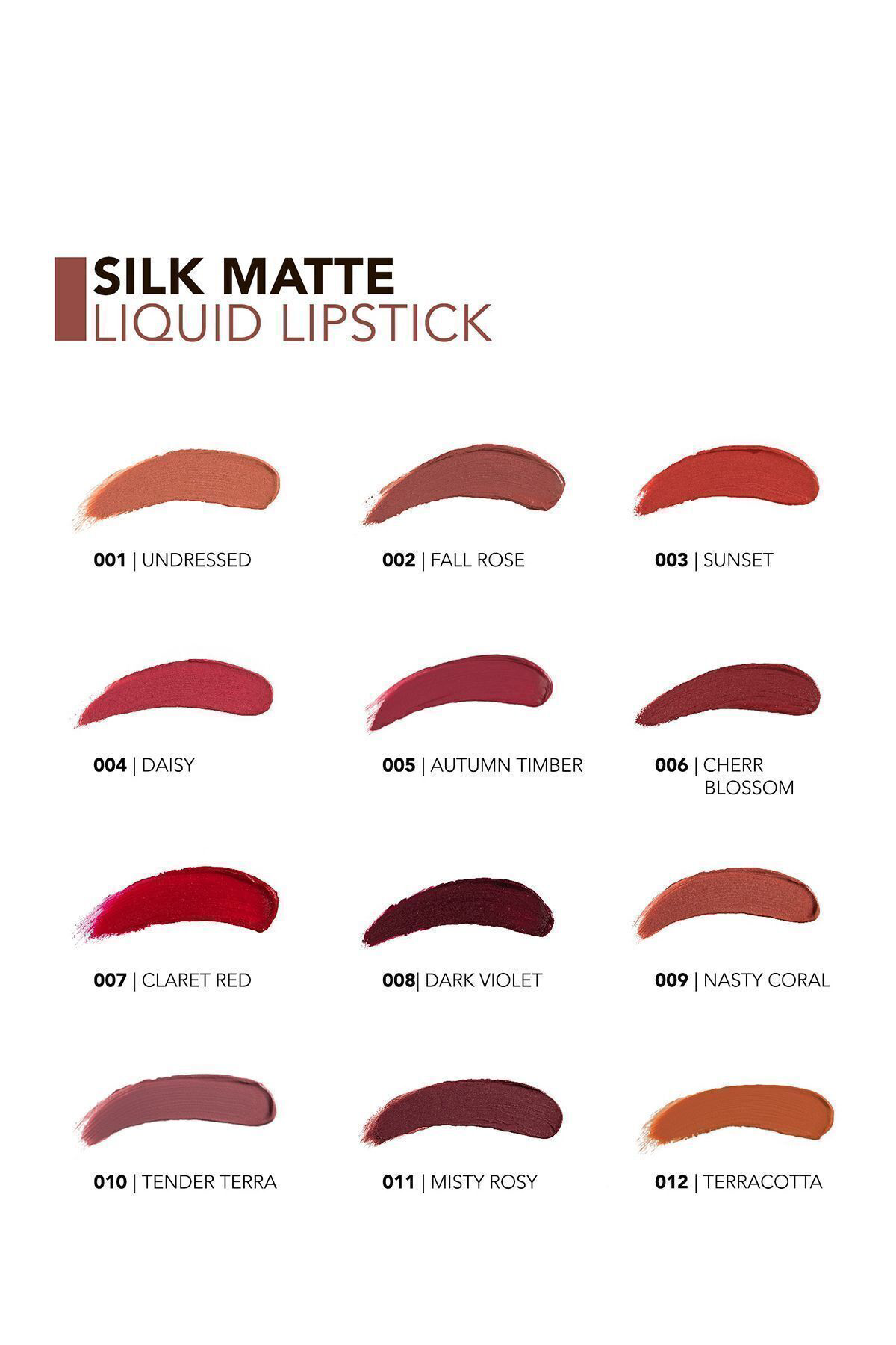 Flormar Kadife Dokulu Likit Mat Ruj - Silk Matte Liquid Lipstick - 005 Au