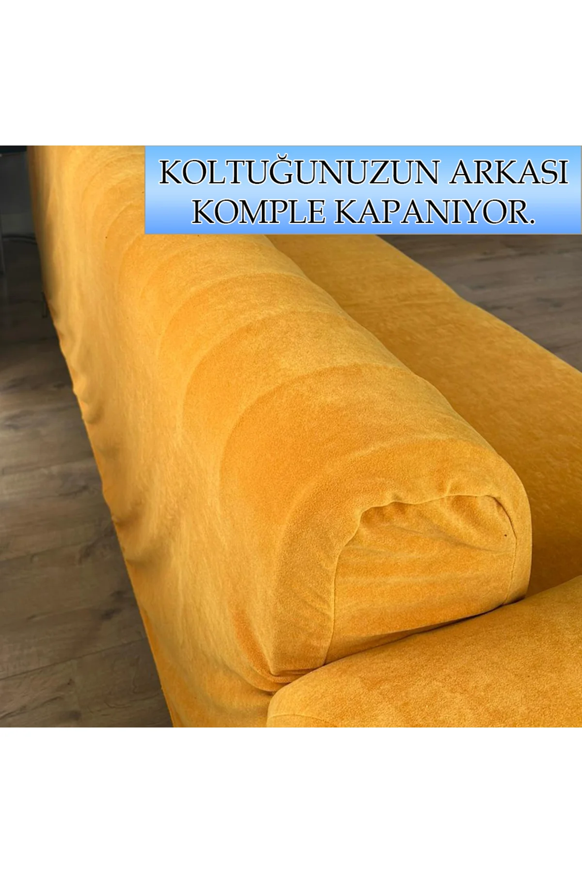 Kadife Kumaş 1 Adet Üçlü Koltuk Kılıfı, Komple Kaplama, Kadifenin