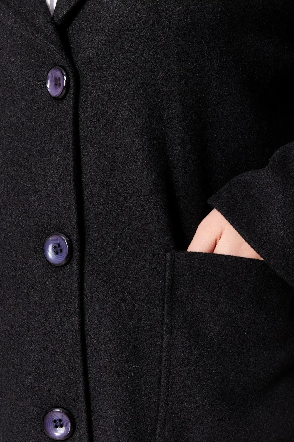 Kadıın Büyük Beden Kaşe Kaban