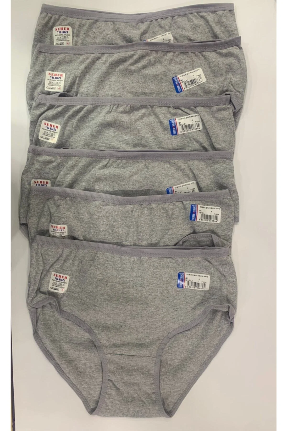 Kadın 12'li Paket Yıldızı Bato Karışık Renk