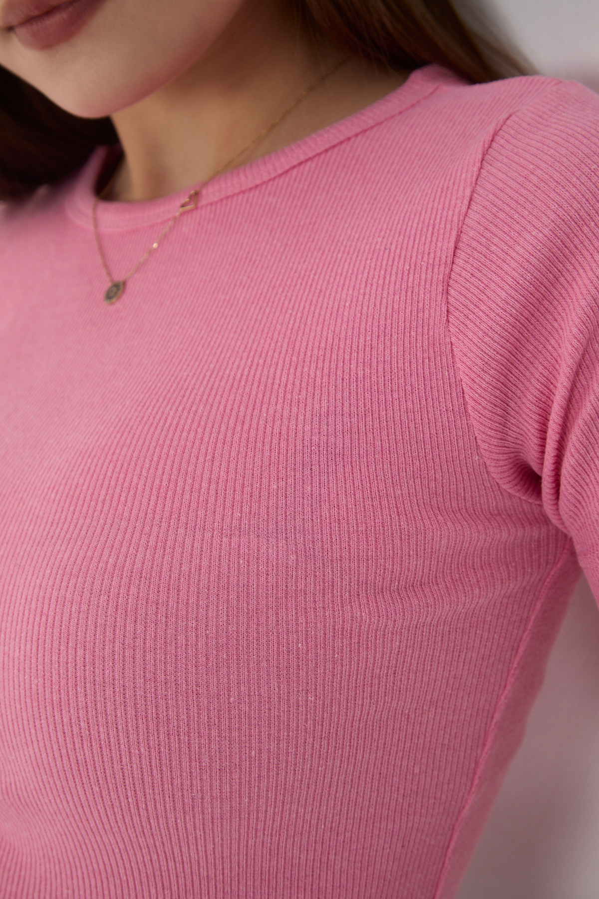 Kadın 2 Li Adet Fitilli Pamuklu Bisiklet Yaka Örme Kaşkorse Crop 