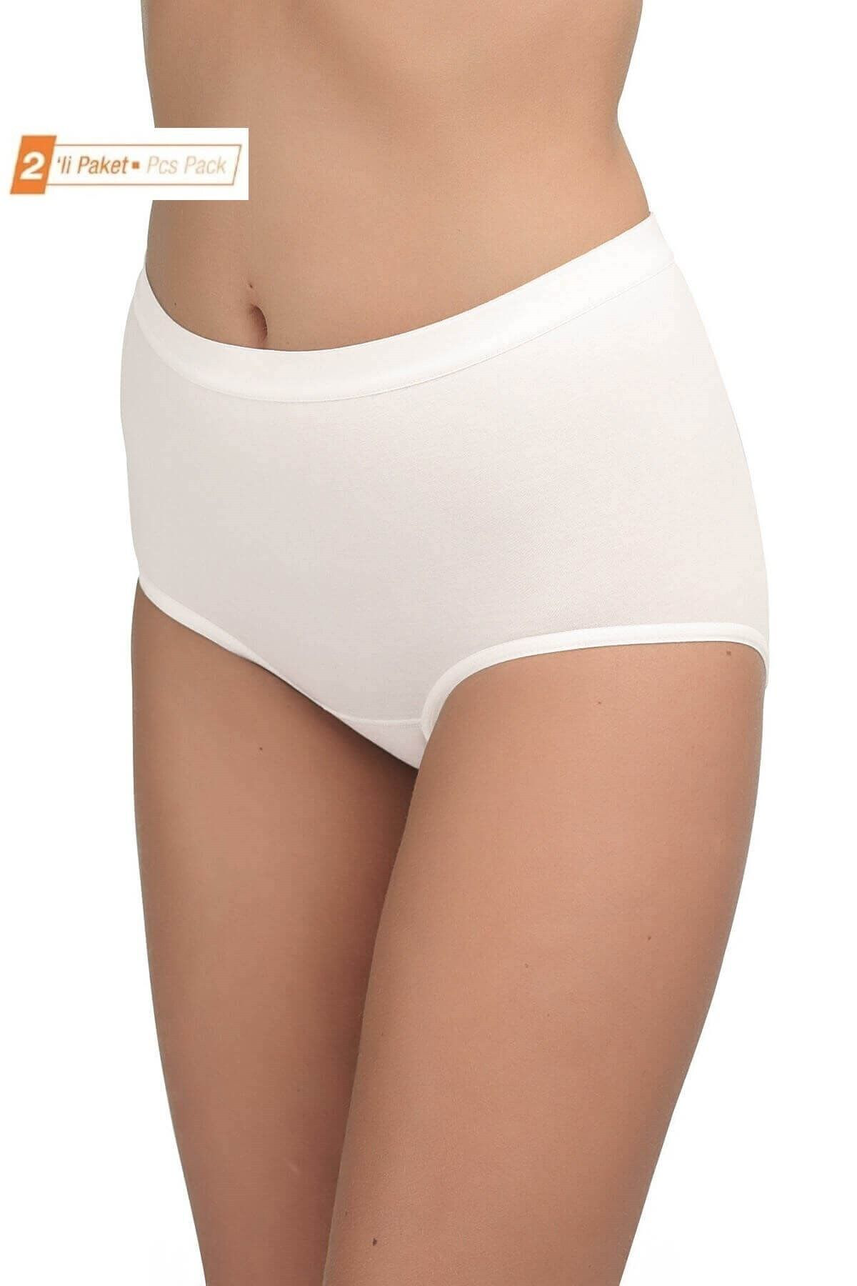 Blackspade Kadın 2'Li Ekonomik Paket %95 Pamuklu Yüksek Bel Slip Külot