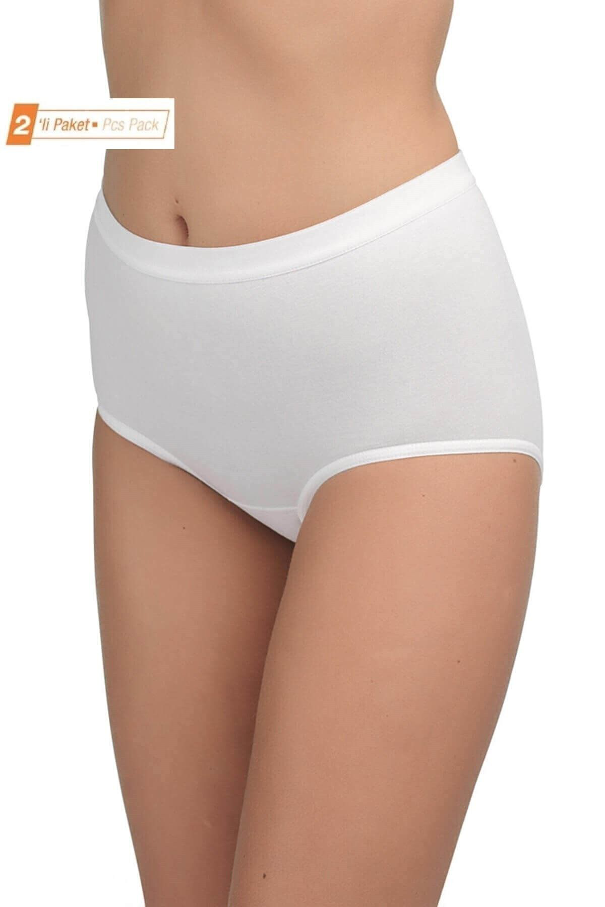 Blackspade Kadın 2'Li Ekonomik Paket %95 Pamuklu Yüksek Bel Slip Külot
