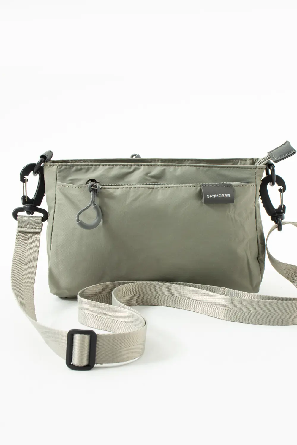 Kadın 3 Bölmeli Paraşüt Kumaş Ayarlanabilir Çapraz Askılı Çanta