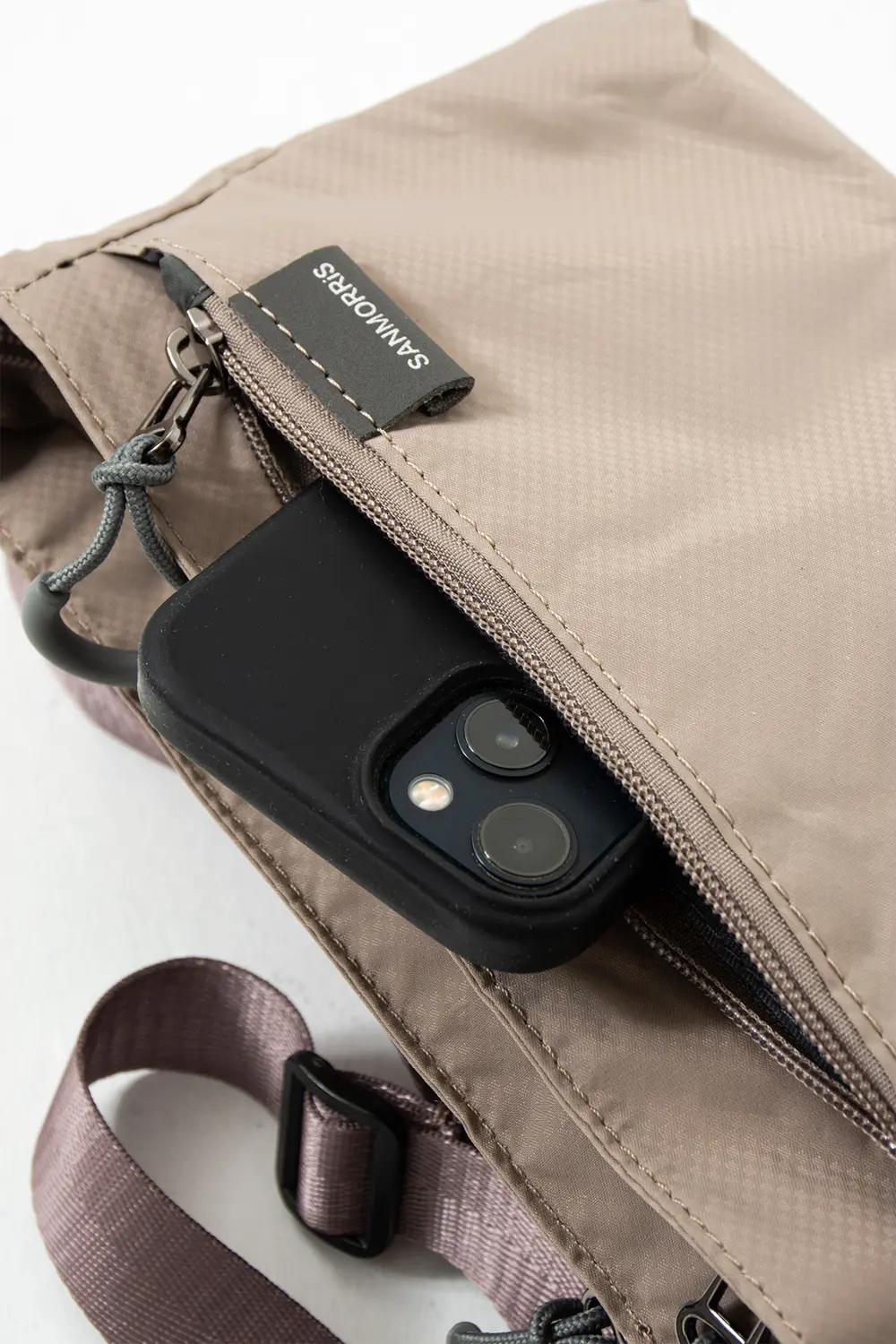 Kadın 3 Bölmeli Paraşüt Kumaş Ayarlanabilir Çapraz Askılı Çanta