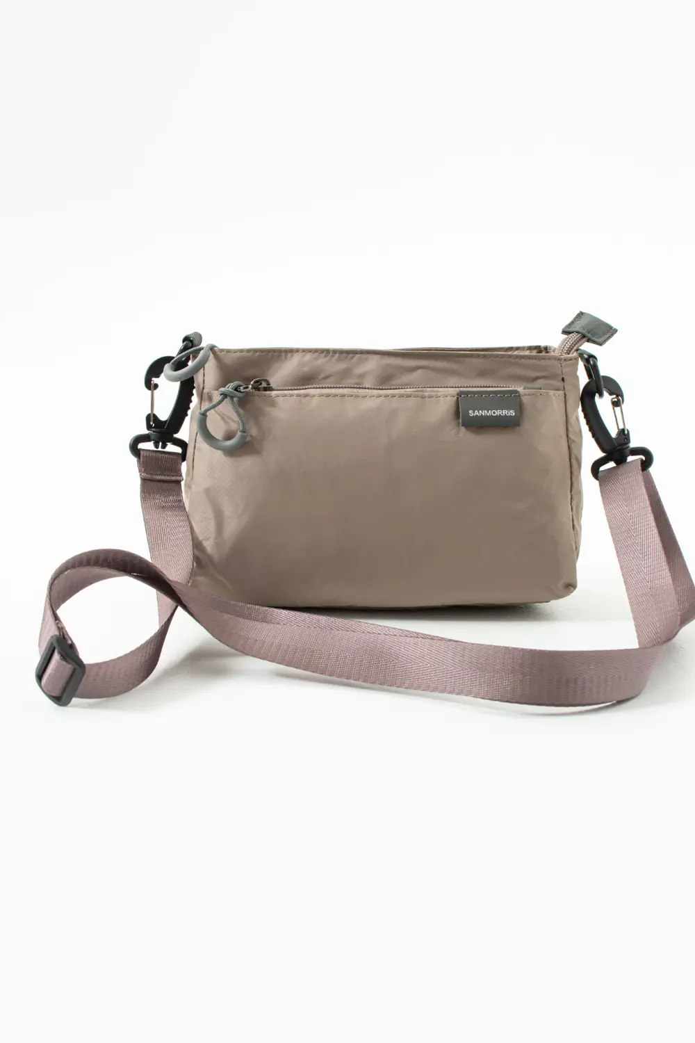 Kadın 3 Bölmeli Paraşüt Kumaş Ayarlanabilir Çapraz Askılı Çanta