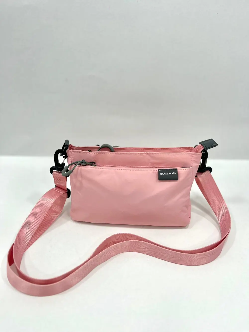 Kadın 3 Bölmeli Paraşüt Kumaş Ayarlanabilir Çapraz Askılı Çanta