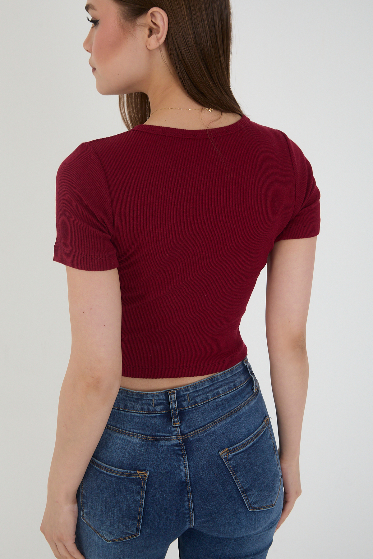 Kadın 3 Lü Takım Yazlık Crop T-Shirt Bluz