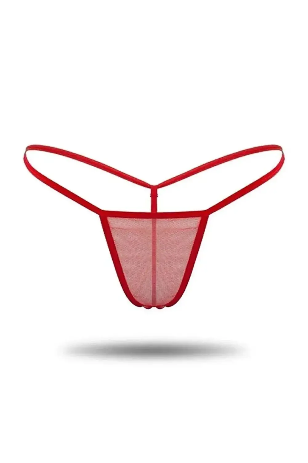 Kadın 3'lü Transparan Tül String